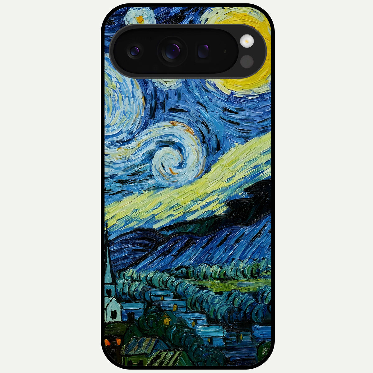  Inspired Van Gogh Art Glass Case For Google Pixel 9 Pro XL back cover – full design glossy printed glass finish