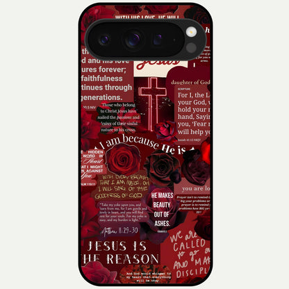  Jesus Love Heals Glass Case For Google Pixel 9 Pro XL back cover – full design glossy printed glass finish