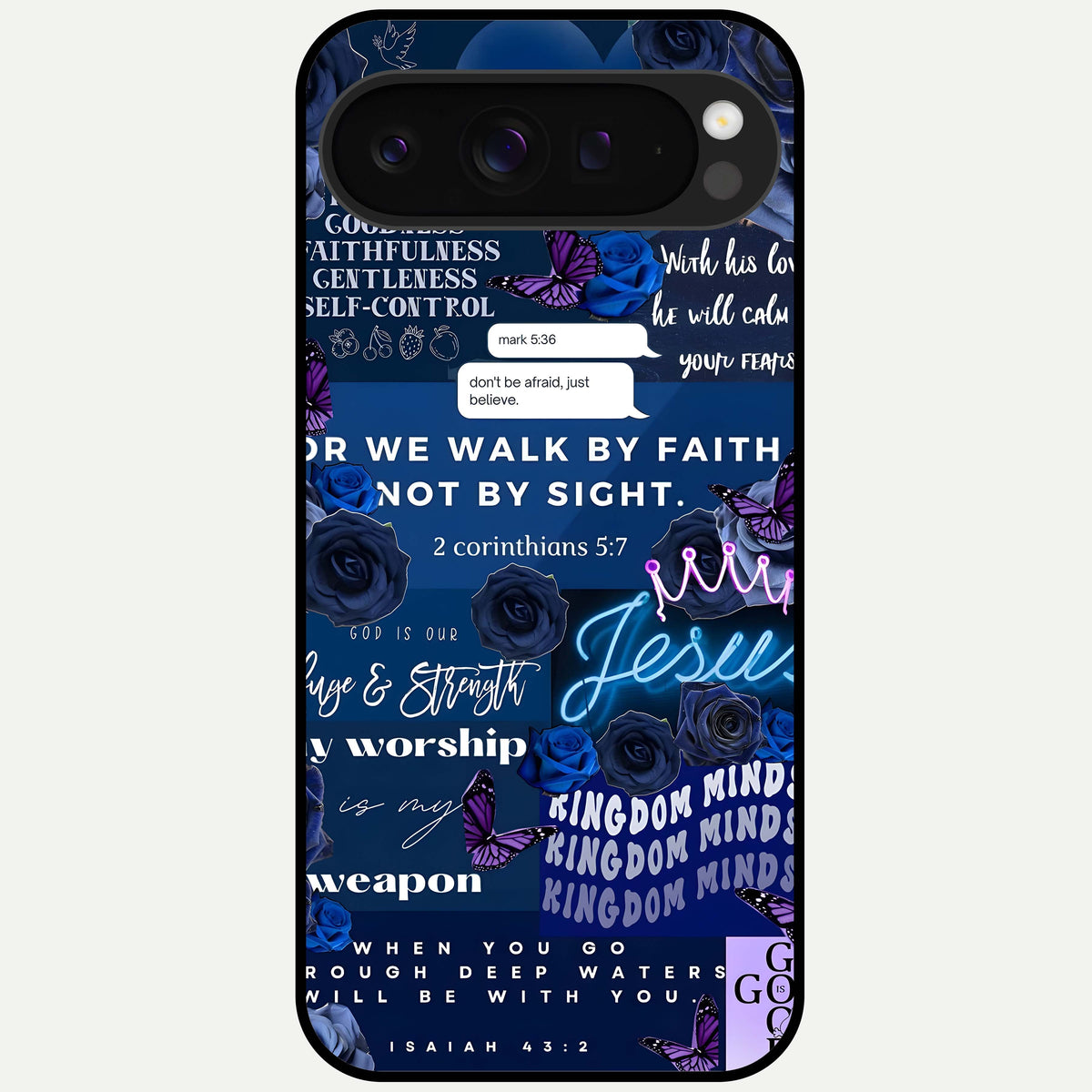  Kingdom Faith Glow Glass Case For Google Pixel 9 Pro XL back cover – full design glossy printed glass finish