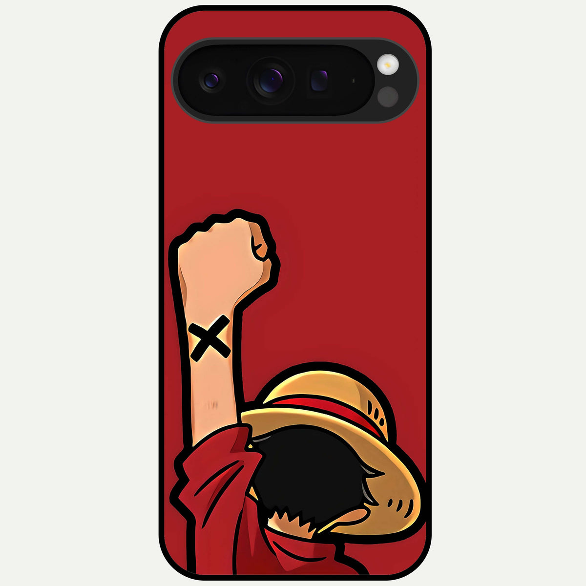  Luffy X Spirit Glass Case For Google Pixel 9 Pro XL back cover – full design glossy printed glass finish