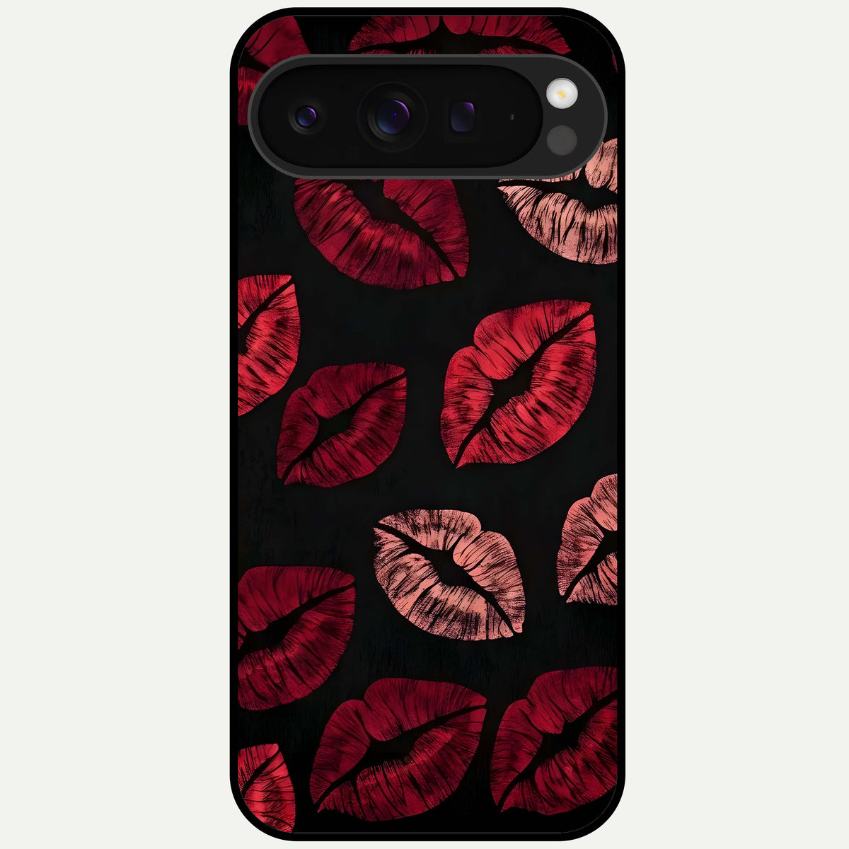  Midnight Kiss Love Glass Case For Google Pixel 9 Pro XL back cover – full design glossy printed glass finish