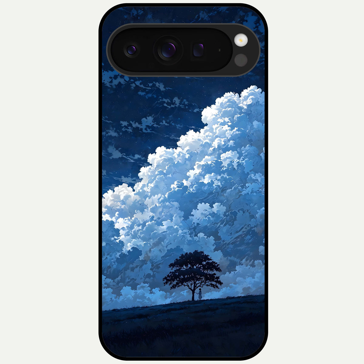  Midnight Sky Serenity Glass Case For Google Pixel 9 Pro XL back cover – full design glossy printed glass finish