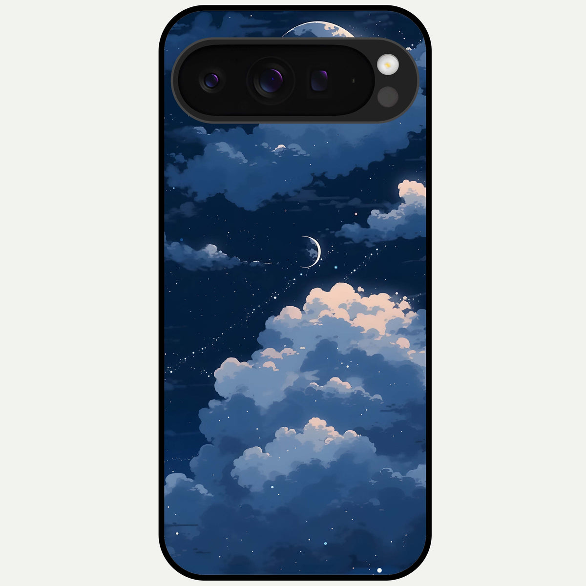  Moon Dream Haze Glass Case For Google Pixel 9 Pro XL back cover – full design glossy printed glass finish