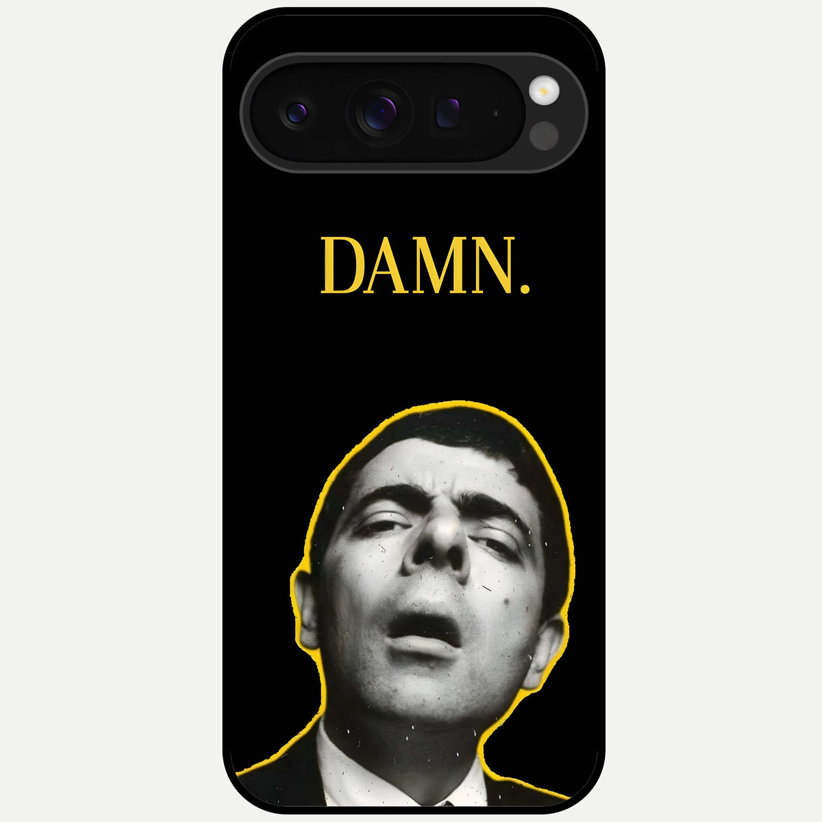  Mr Bean Damn Glass Case For Google Pixel 9 Pro XL back cover – full design glossy printed glass finish