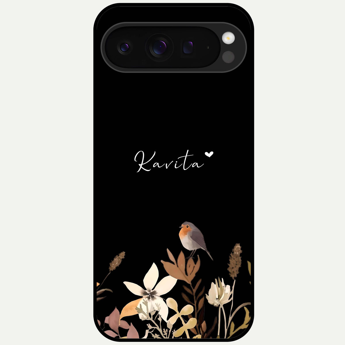  Quiet Garden Tune Custom Name Glass Case For Google Pixel 9 Pro XL back cover – full design glossy printed glass finish