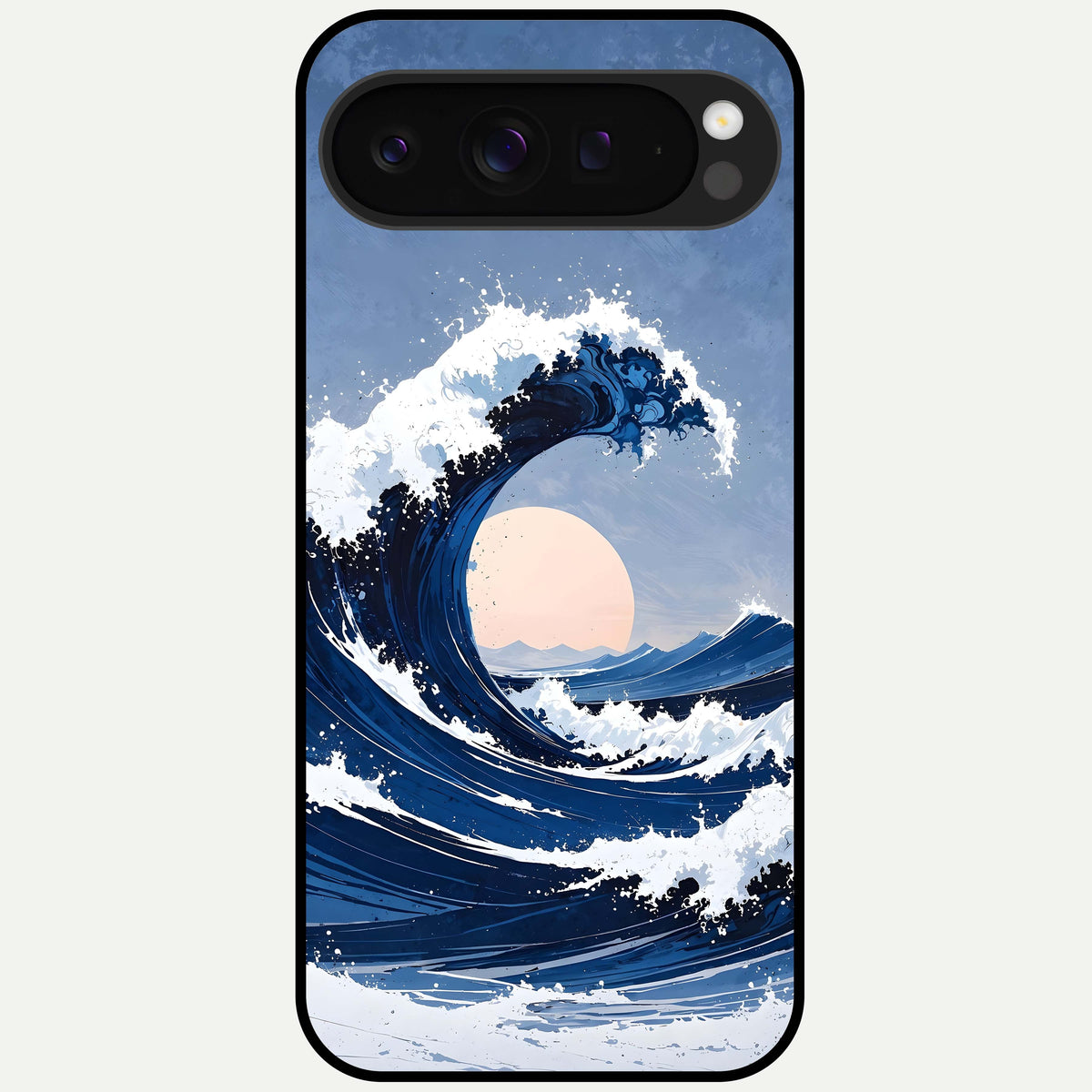  Rising Tide Power Glass Case For Google Pixel 9 Pro XL back cover – full design glossy printed glass finish