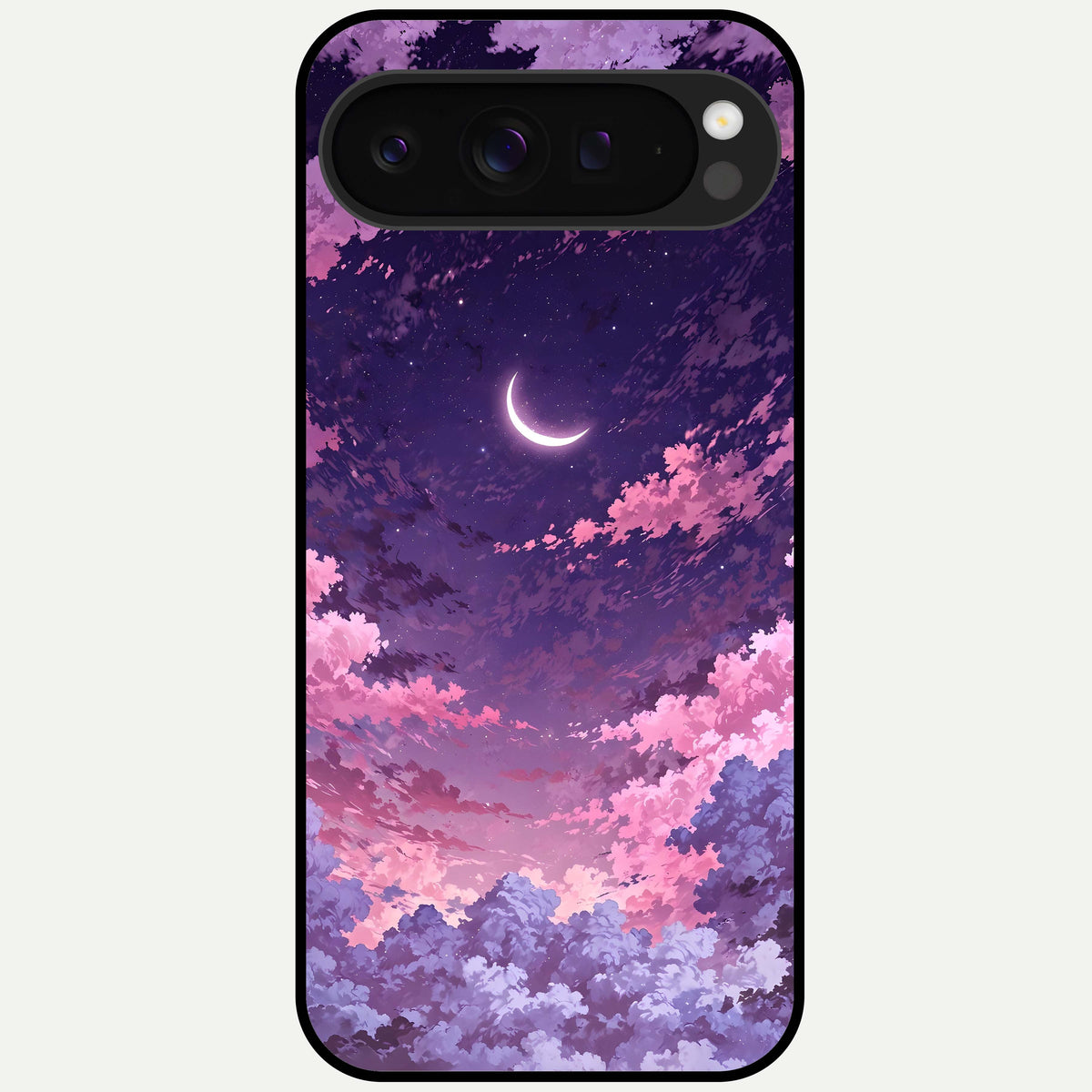  Sky Drift Clouds Glass Case For Google Pixel 9 Pro XL back cover – full design glossy printed glass finish