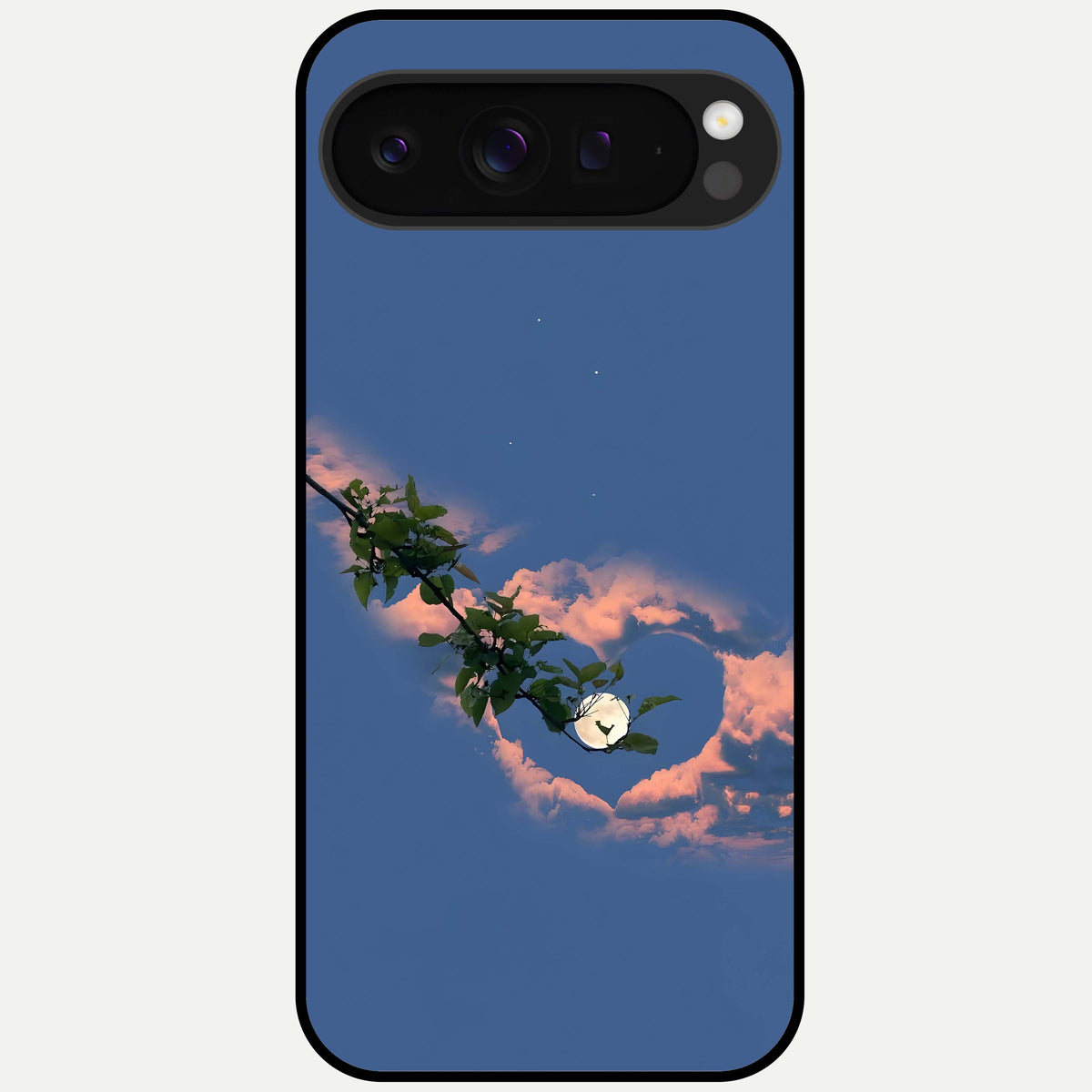  Sky Under Tree Glass Case For Google Pixel 9 Pro XL back cover – full design glossy printed glass finish
