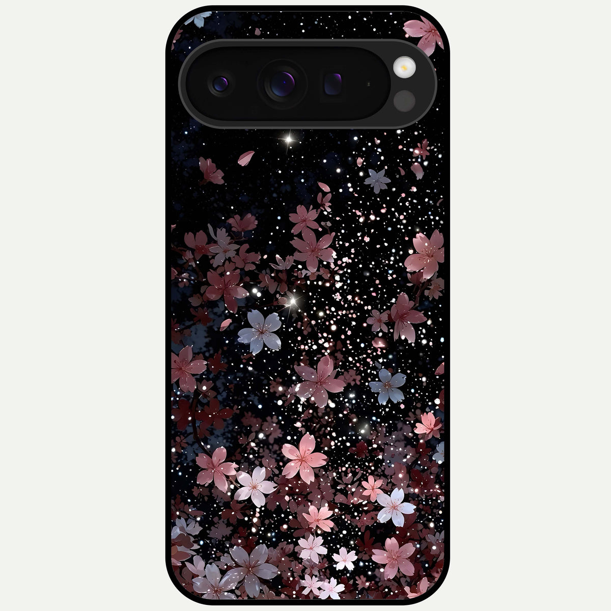  Starlit Flower Dreams Glass Case For Google Pixel 9 Pro XL back cover – full design glossy printed glass finish
