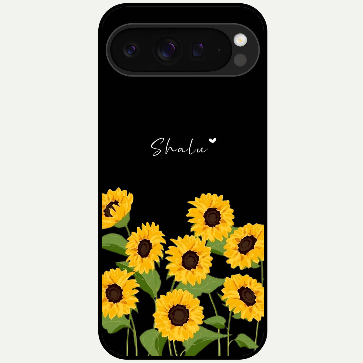  Sunflower Sky Bloom Glass Case For Google Pixel 9 Pro XL back cover – full design glossy printed glass finish