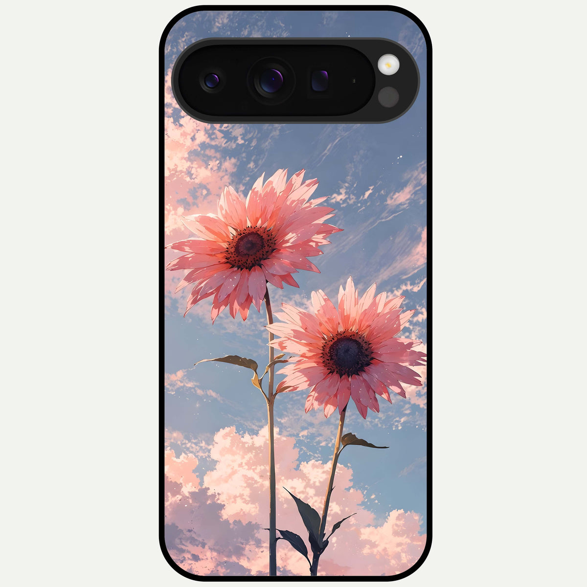  Sun Moon Balance Glass Case For Google Pixel 9 Pro XL back cover – full design glossy printed glass finish