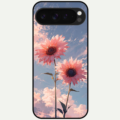  Sun Moon Balance Glass Case For Google Pixel 9 Pro XL back cover – full design glossy printed glass finish