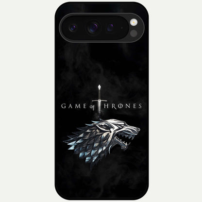  Throne Wolf Legacy Glass Case For Google Pixel 9 Pro XL back cover – full design glossy printed glass finish