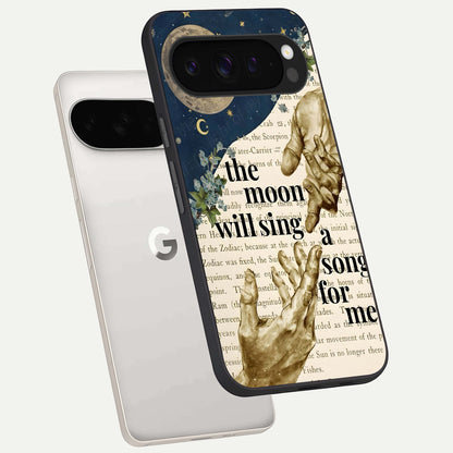  Aesthetic Divine phone case For Google Pixel 9 Pro XL showing premium glass back cover with detailed artwork