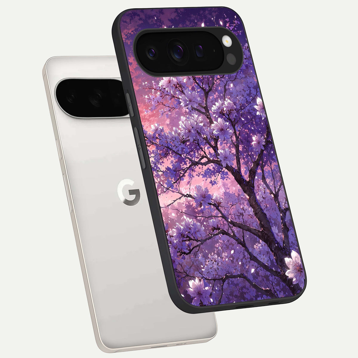 Blossom Tree phone case For Google Pixel 9 Pro XL showing premium glass back cover with detailed artwork
