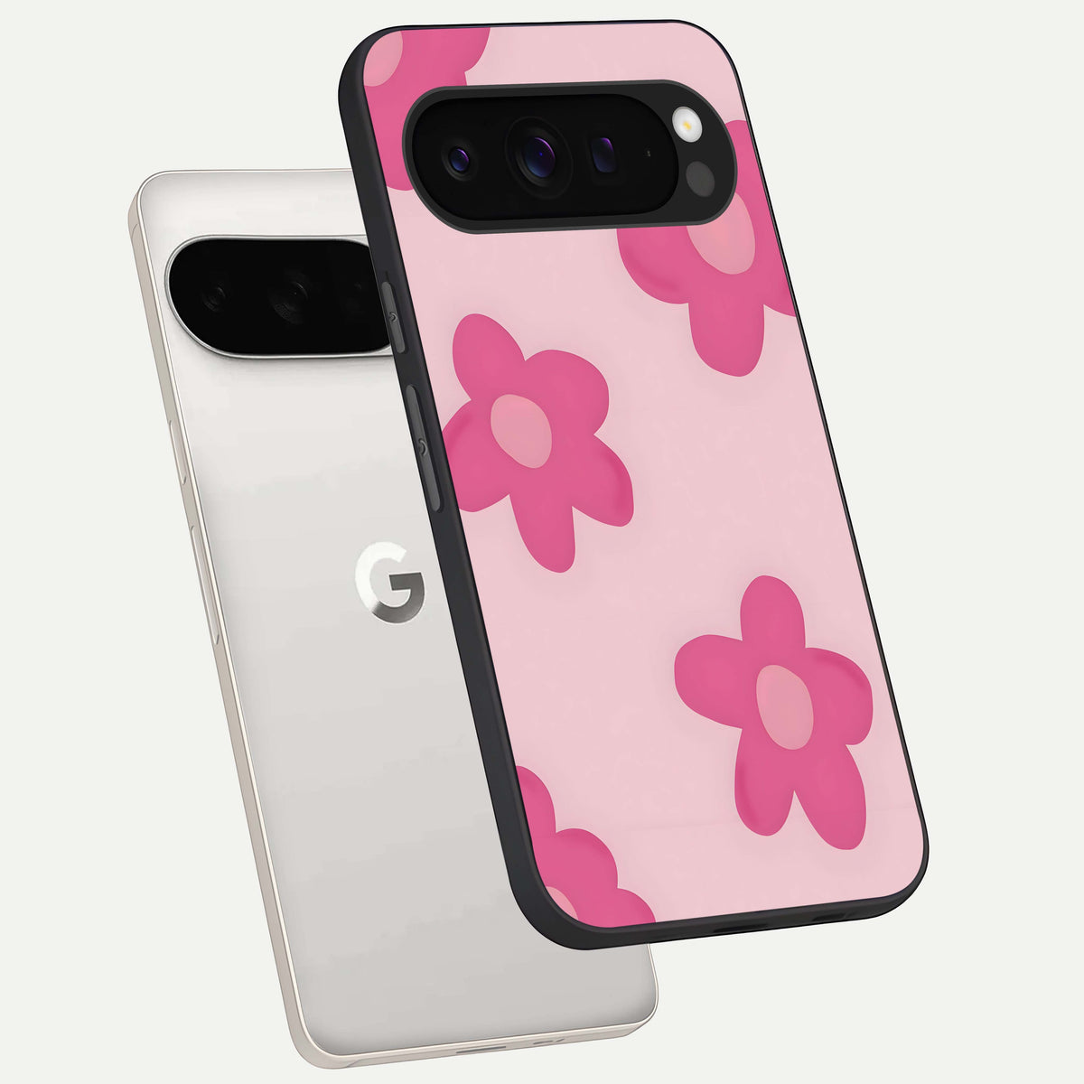  Candy Bloom Dreams phone case For Google Pixel 9 Pro XL showing premium glass back cover with detailed artwork