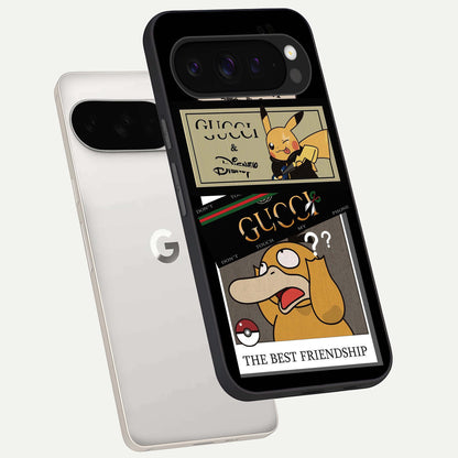  Cartoon Brand Play Mashup phone case For Google Pixel 9 Pro XL showing premium glass back cover with detailed artwork