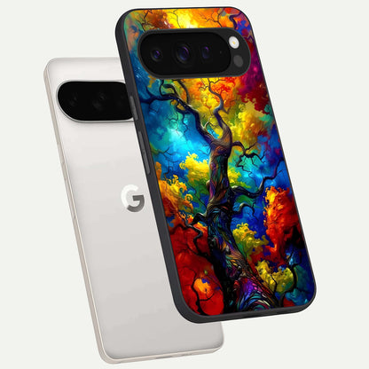  Colorful Soda Bottles phone case For Google Pixel 9 Pro XL showing premium glass back cover with detailed artwork