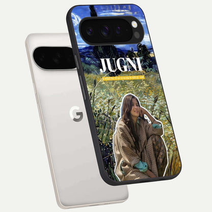  Jugni Soul Vibes phone case For Google Pixel 9 Pro XL showing premium glass back cover with detailed artwork