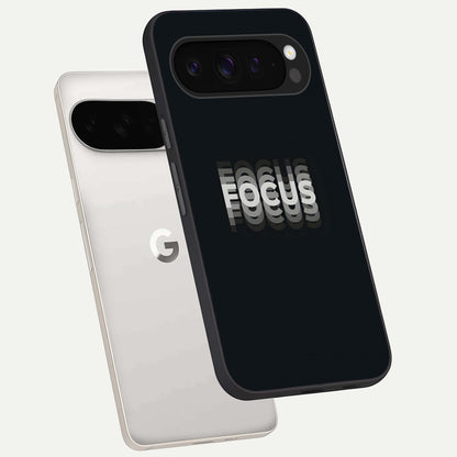  Mono Focus Vision phone case For Google Pixel 9 Pro XL showing premium glass back cover with detailed artwork