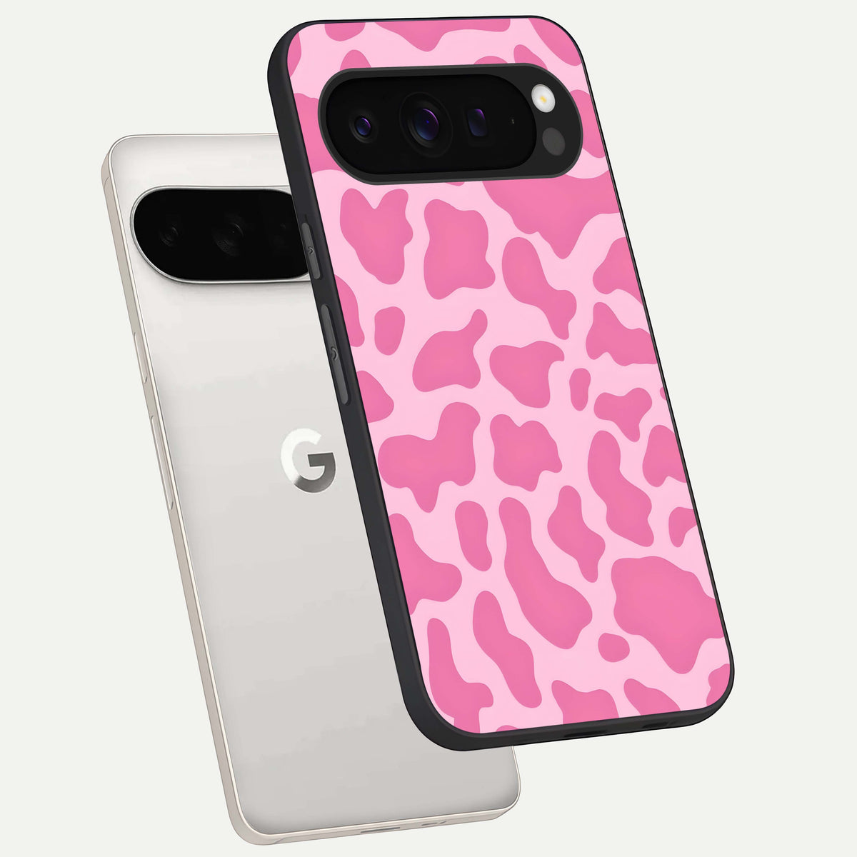  Pinkish Scenery phone case For Google Pixel 9 Pro XL showing premium glass back cover with detailed artwork