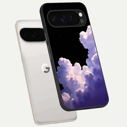  Starlit Night Whispers phone case For Google Pixel 9 Pro XL showing premium glass back cover with detailed artwork