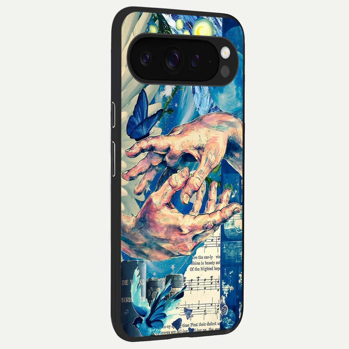  Aesthetic Divider back cover For Google Pixel 9 Pro XL slim fit glass case with vibrant aesthetic design