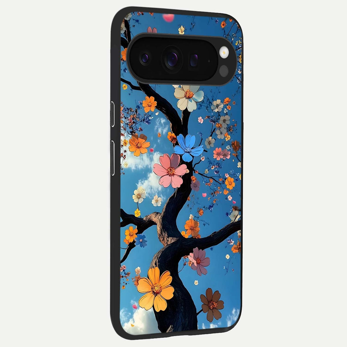  Blossom Dream Sky back cover For Google Pixel 9 Pro XL slim fit glass case with vibrant aesthetic design