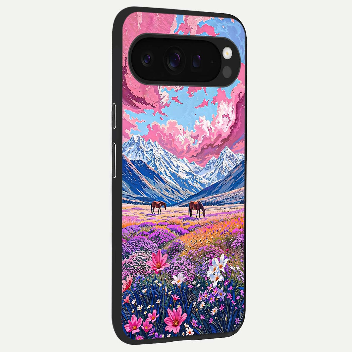  Blossom Valley Dream back cover For Google Pixel 9 Pro XL slim fit glass case with vibrant aesthetic design