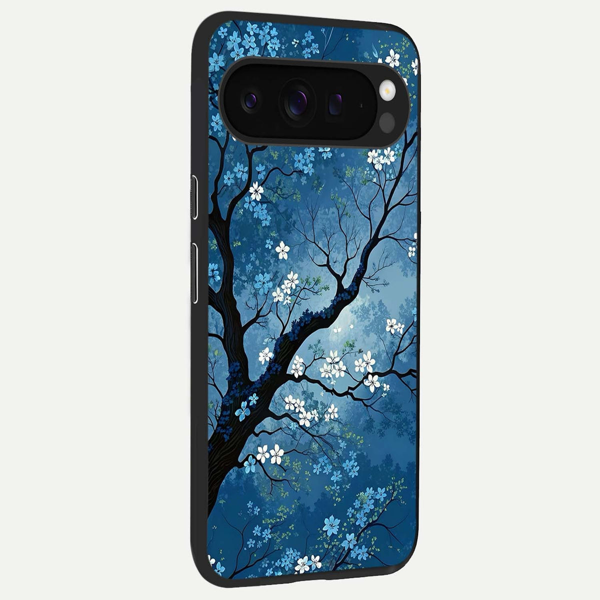  Blue Tree Serenity back cover For Google Pixel 9 Pro XL slim fit glass case with vibrant aesthetic design