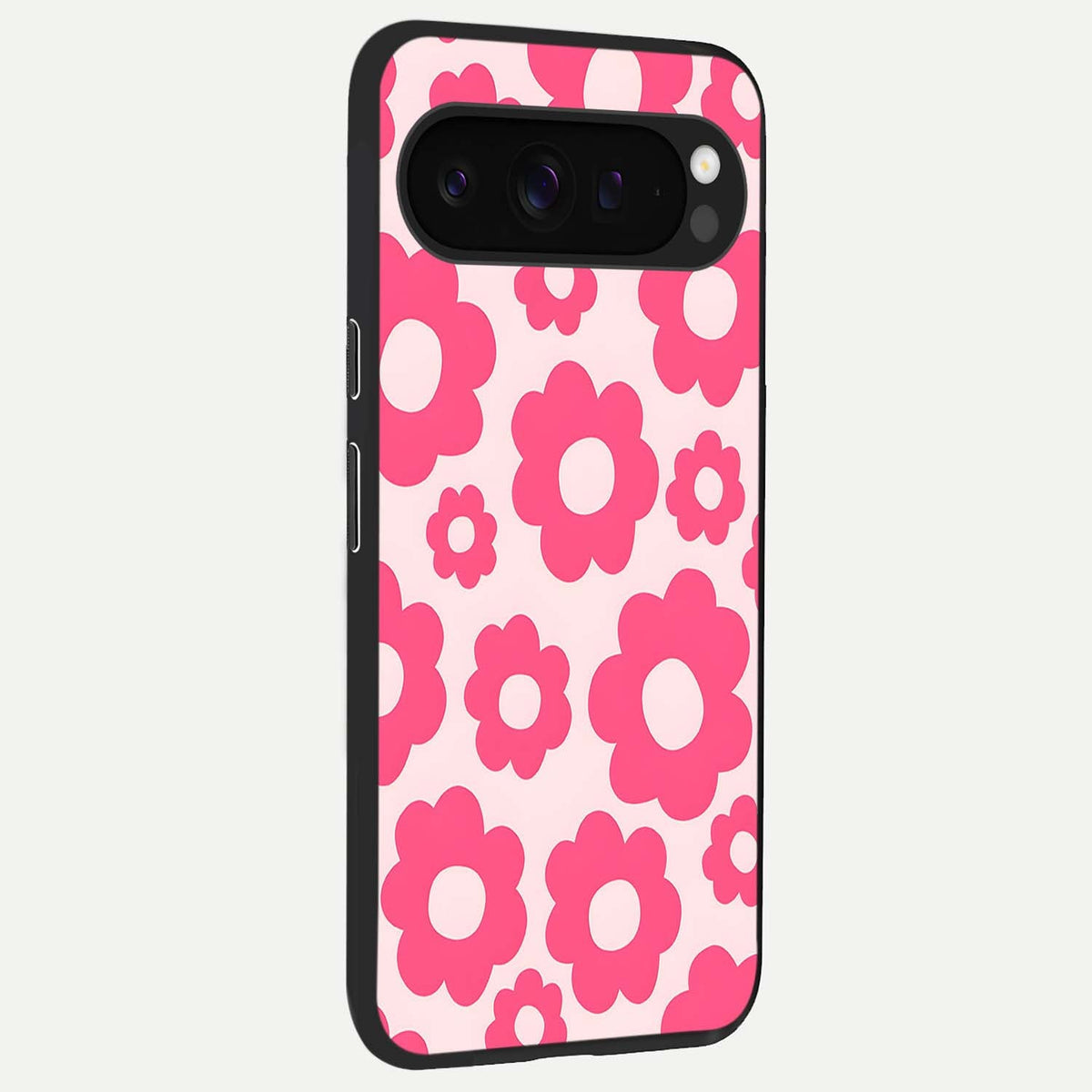  Blush Flower Pop back cover For Google Pixel 9 Pro XL slim fit glass case with vibrant aesthetic design