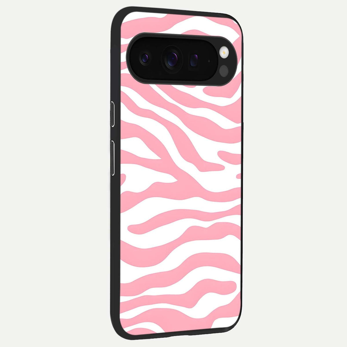  Blush Zebra Flow back cover For Google Pixel 9 Pro XL slim fit glass case with vibrant aesthetic design