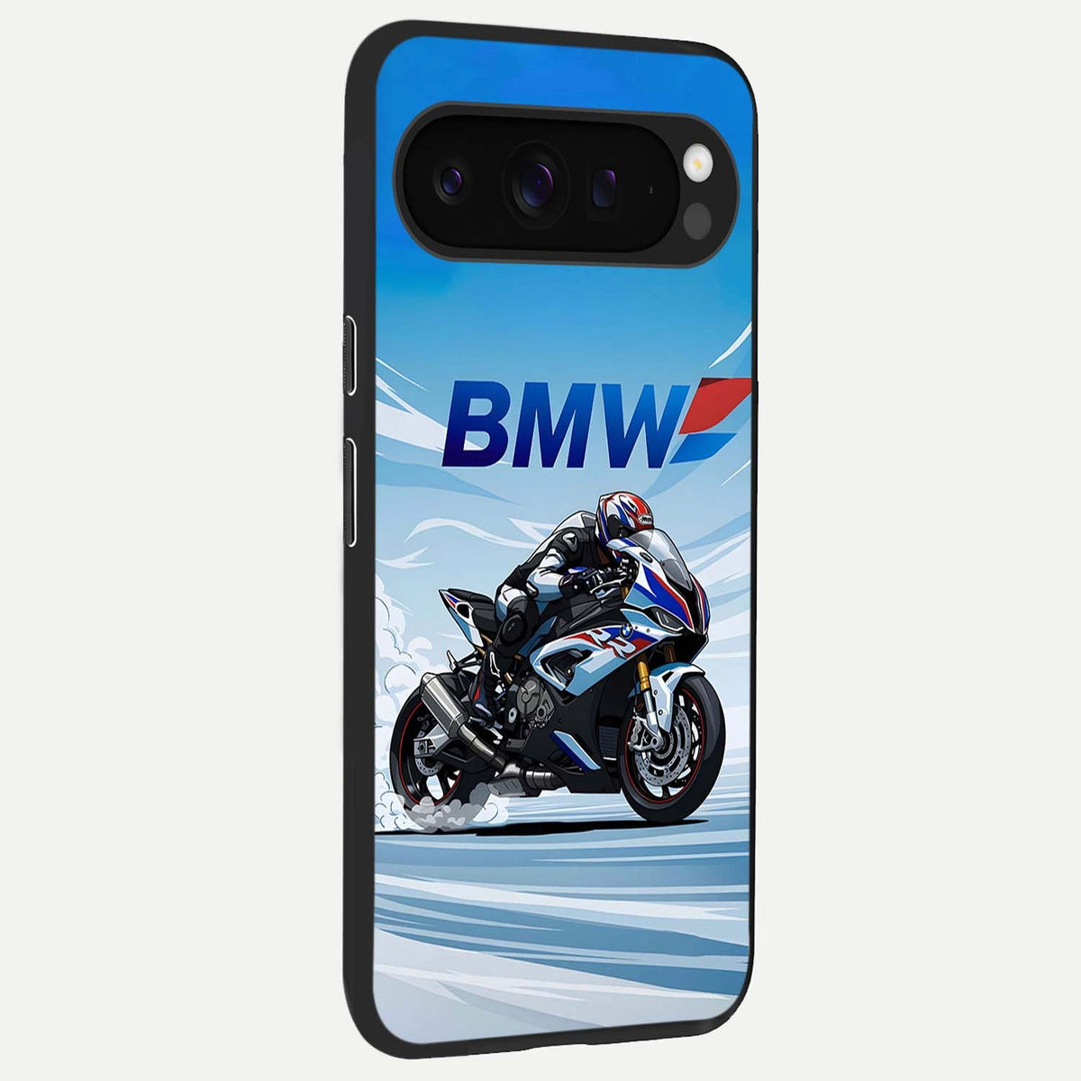  BMW Power Drift back cover For Google Pixel 9 Pro XL slim fit glass case with vibrant aesthetic design