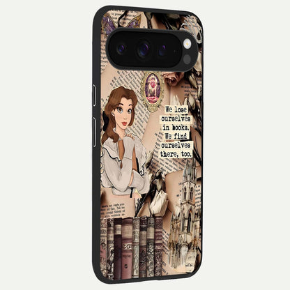  Bookish Dream World back cover For Google Pixel 9 Pro XL slim fit glass case with vibrant aesthetic design