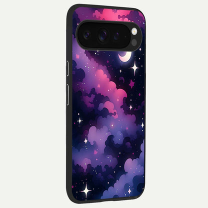  Celestial Moon Magic back cover For Google Pixel 9 Pro XL slim fit glass case with vibrant aesthetic design