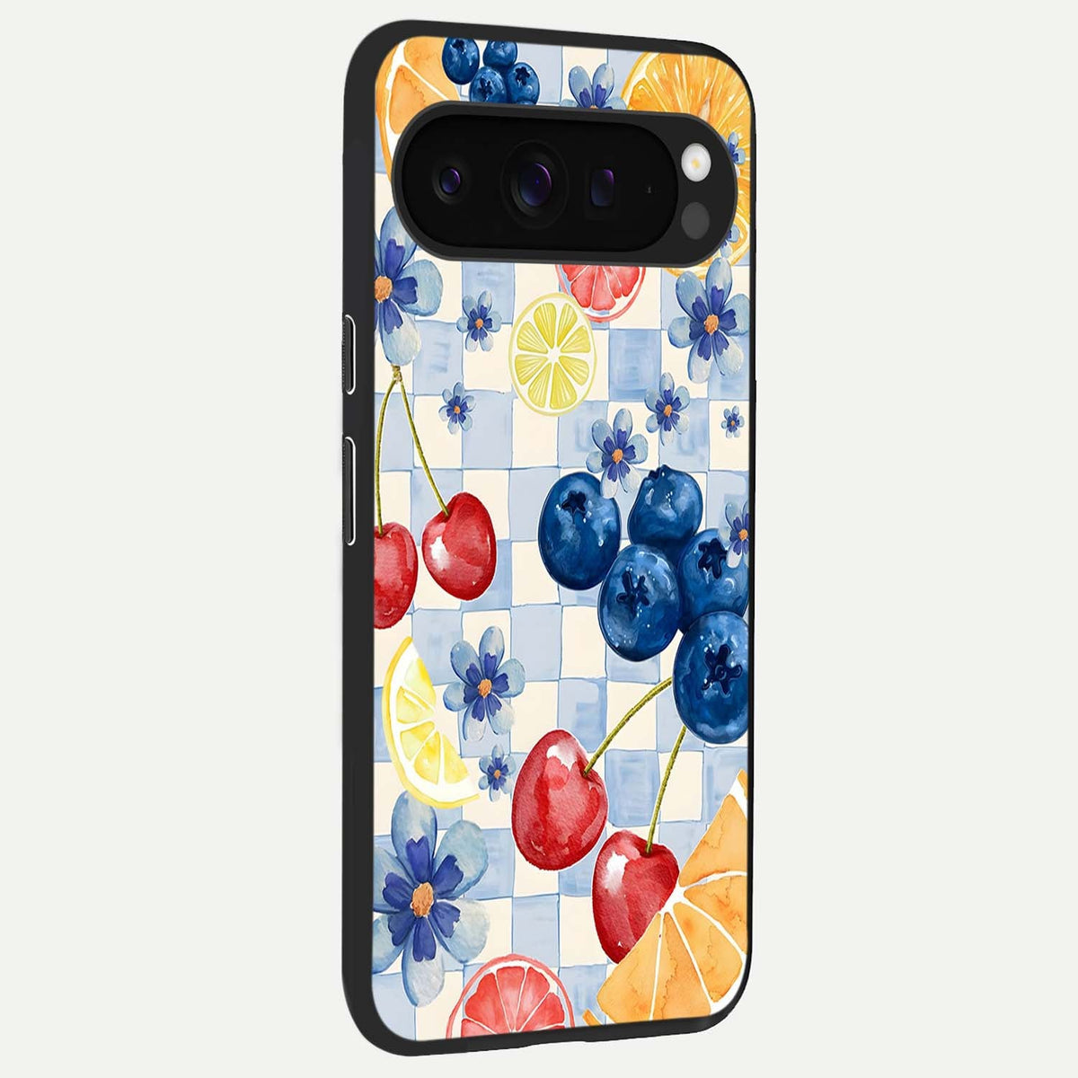  Citrus Bloom Joy back cover For Google Pixel 9 Pro XL slim fit glass case with vibrant aesthetic design