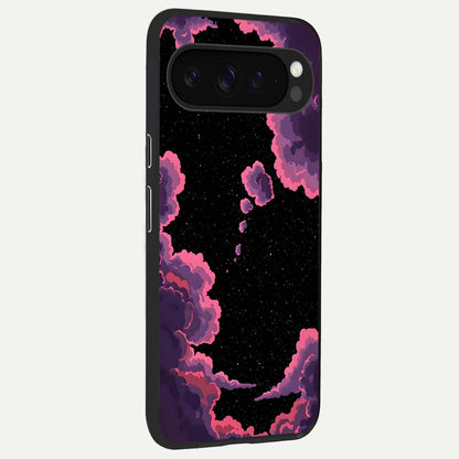  Cosmic Cloud Journey back cover For Google Pixel 9 Pro XL slim fit glass case with vibrant aesthetic design