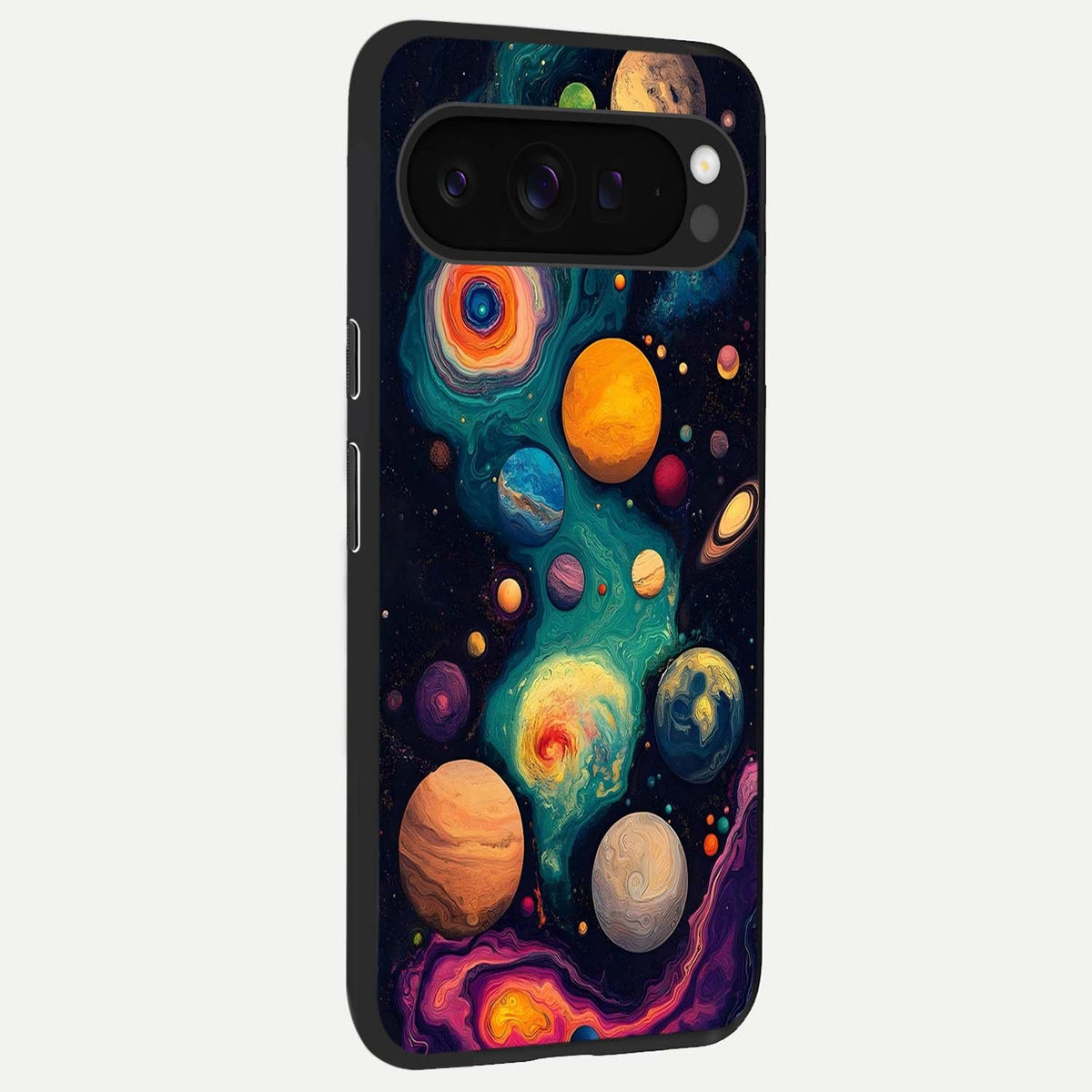  Cosmic Planet Journey back cover For Google Pixel 9 Pro XL slim fit glass case with vibrant aesthetic design