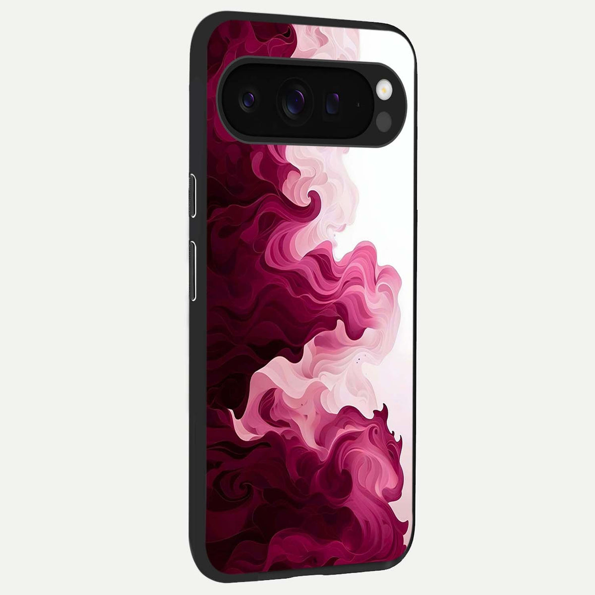  Crimson Wave Flow back cover For Google Pixel 9 Pro XL slim fit glass case with vibrant aesthetic design