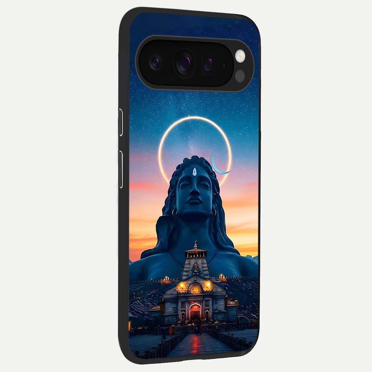  Eternal Shiva Aura back cover For Google Pixel 9 Pro XL slim fit glass case with vibrant aesthetic design
