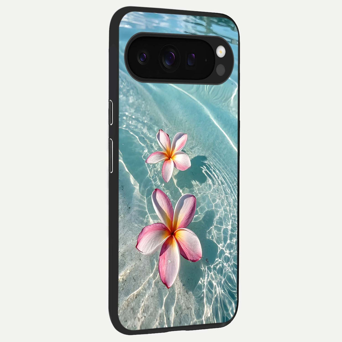  Floating Bloom Bliss back cover For Google Pixel 9 Pro XL slim fit glass case with vibrant aesthetic design