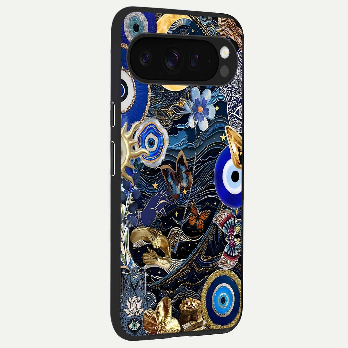  Golden Moon Magic back cover For Google Pixel 9 Pro XL slim fit glass case with vibrant aesthetic design
