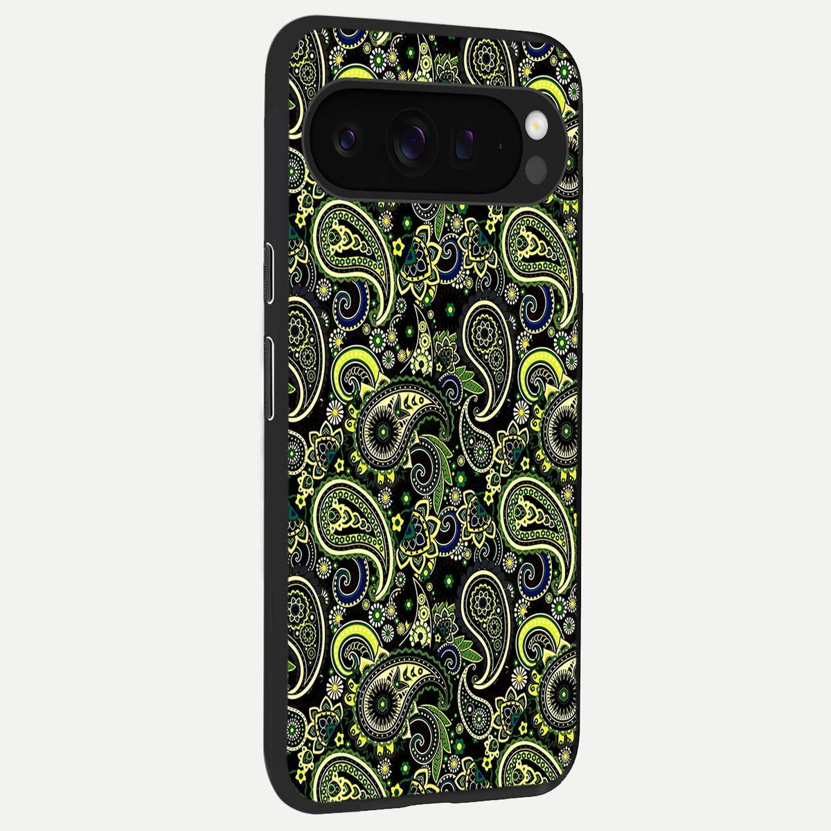  Green Lemon back cover For Google Pixel 9 Pro XL slim fit glass case with vibrant aesthetic design
