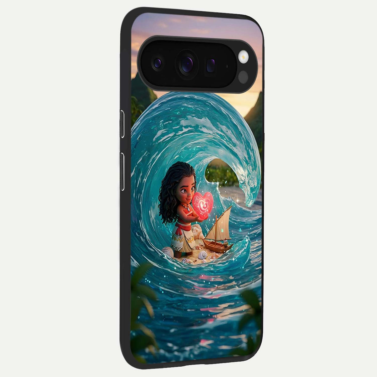  Heart of Ocean back cover For Google Pixel 9 Pro XL slim fit glass case with vibrant aesthetic design