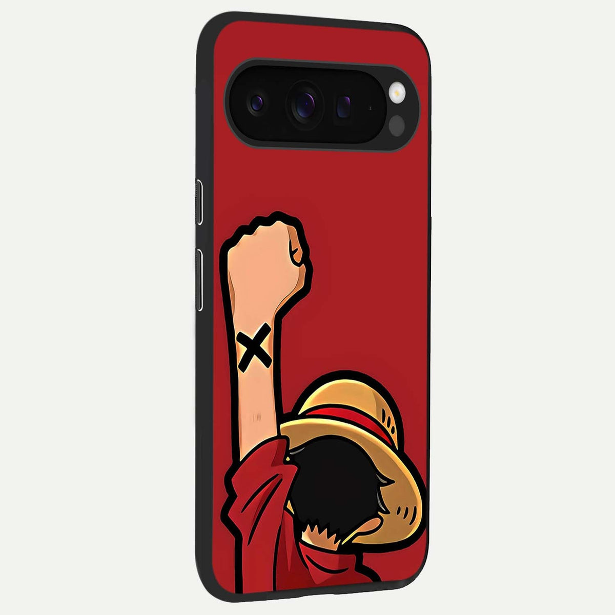 Luffy X Spirit back cover For Google Pixel 9 Pro XL slim fit glass case with vibrant aesthetic design