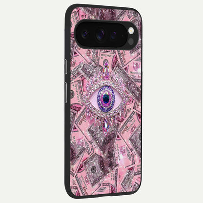  Money Eye Luxe back cover For Google Pixel 9 Pro XL slim fit glass case with vibrant aesthetic design