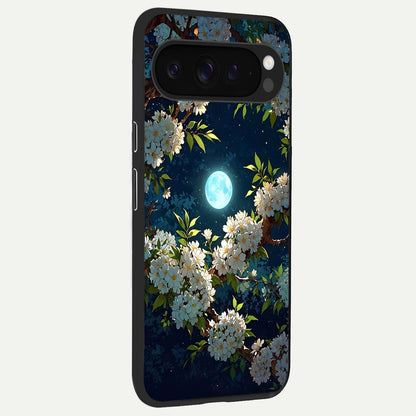  Moonlit Blossom Dream back cover For Google Pixel 9 Pro XL slim fit glass case with vibrant aesthetic design