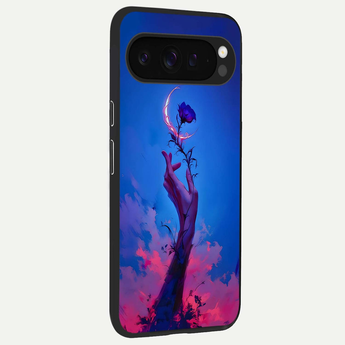  Mystic Hand back cover For Google Pixel 9 Pro XL slim fit glass case with vibrant aesthetic design
