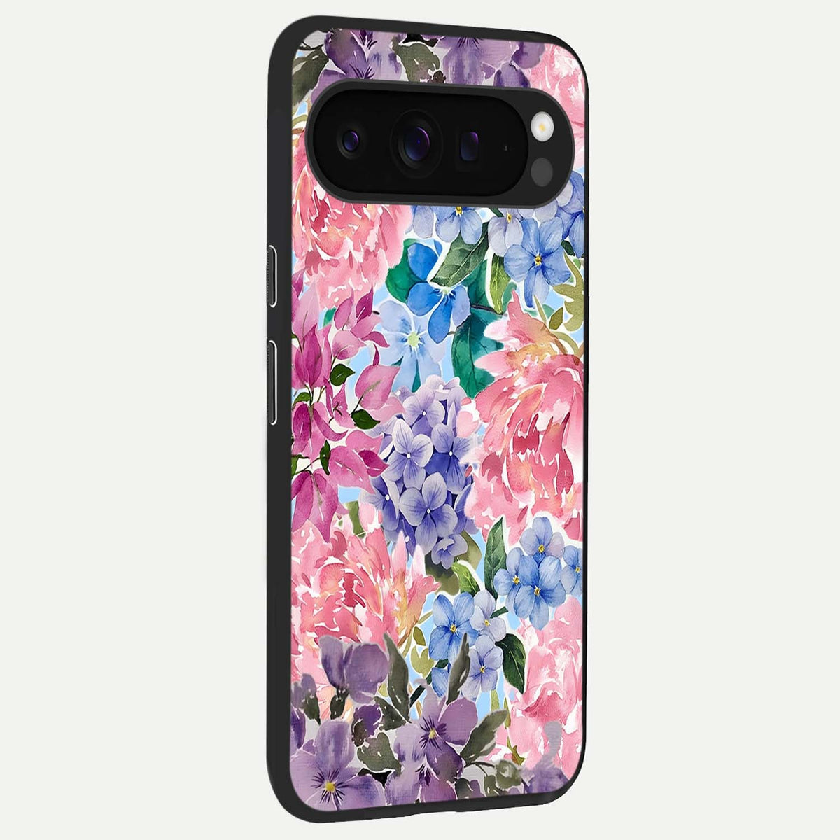  Pastel Floral Mix back cover For Google Pixel 9 Pro XL slim fit glass case with vibrant aesthetic design