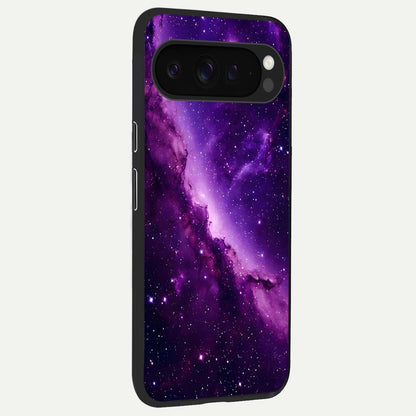  Purple Shade Sky back cover For Google Pixel 9 Pro XL slim fit glass case with vibrant aesthetic design